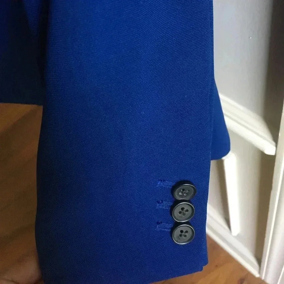 J Crew blazer • NWOT • blue • 6 grey collar detail - Picture 3 of 7